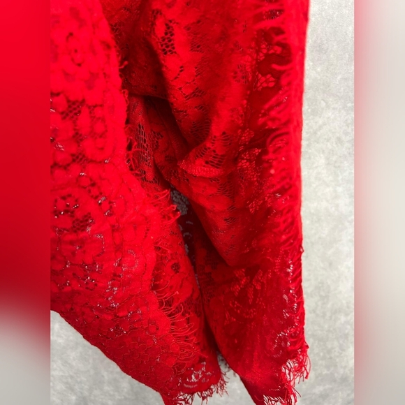 CACIQUE Lace Night Gown Red Sexy Dress Size 18/20 - Picture 6 of 9